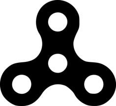 Fidget Spinner Sketch Style Svg Vector, Free Vectors File